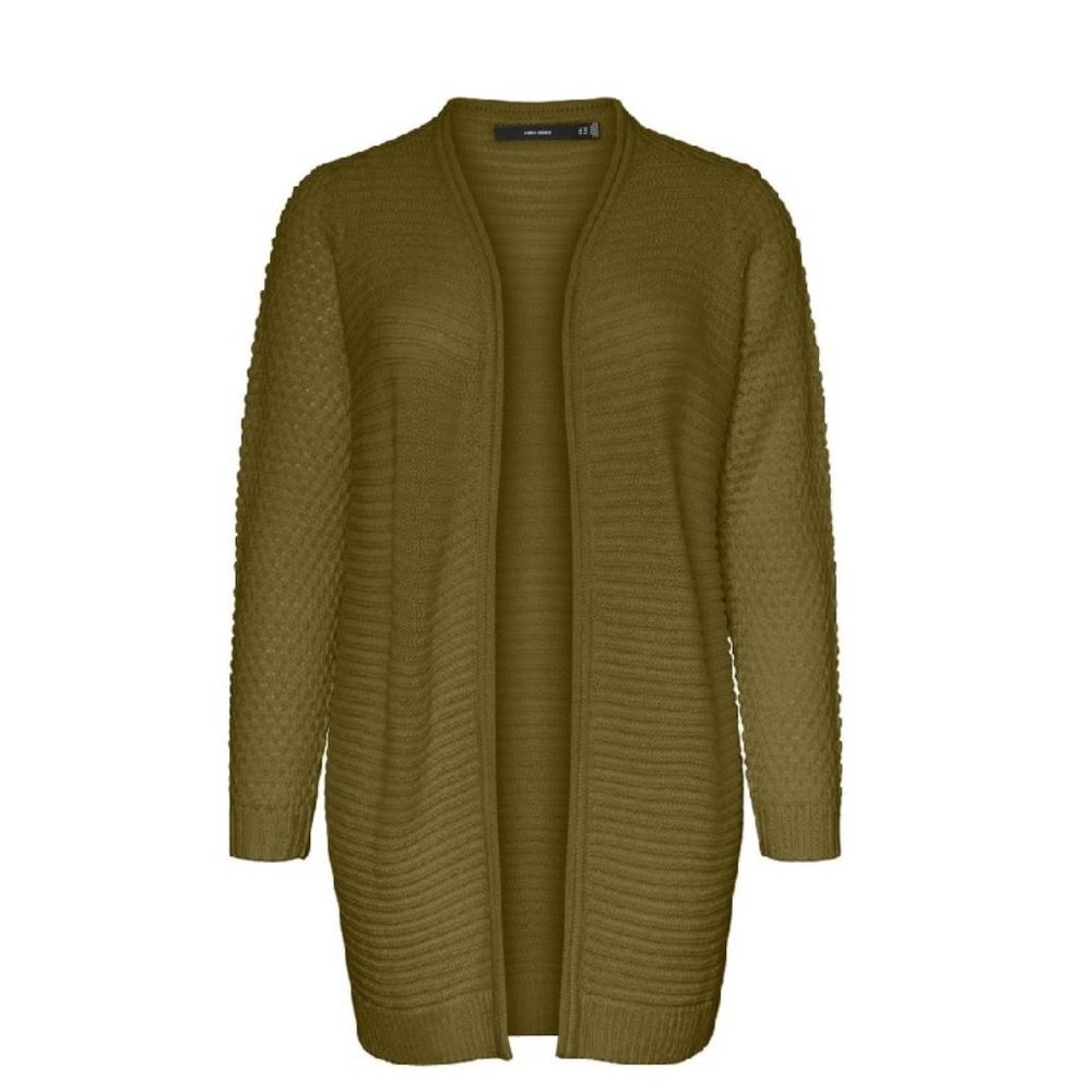 VERO MODA PURL LS OPEN CARDIGAN CURVE